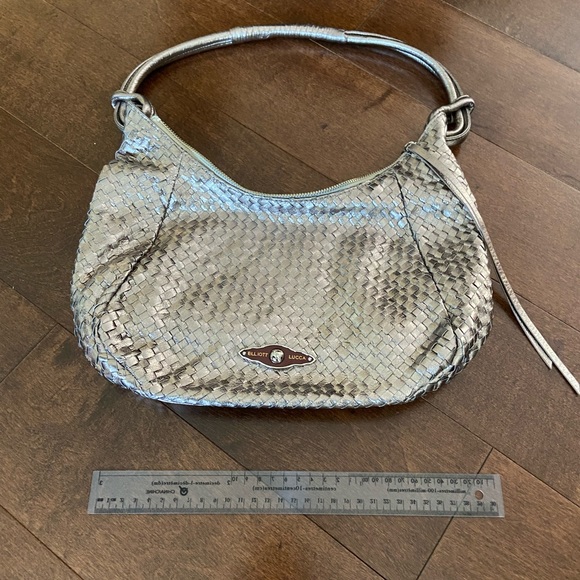 Elliott Lucca woven purse in a metallic colour. - Picture 3 of 3